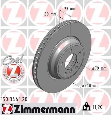BMW E90 E91 E92 E93 E84 Ön Fren Diski ZIMMERMANN