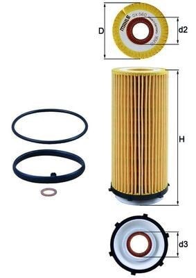 BMW N57 Yağ Filtresi MAHLE