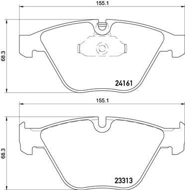BMW E90 E91 E92 E93 E84 E89 Ön Fren Balatası BREMBO