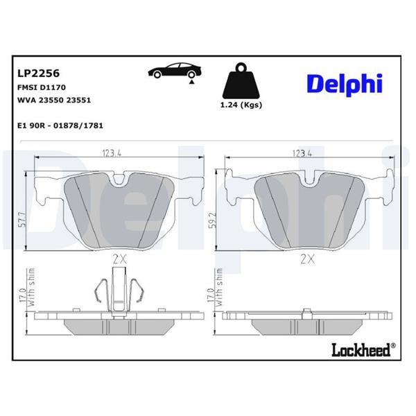 BMW E90 Arka Fren Balatası DELPHI