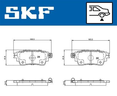 Mitsubishi Eclipse Cross Arka Fren Balatası 1.5L SKF