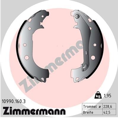 Ford Ecosport Arka Pabuçlu Balata ZIMMERMANN