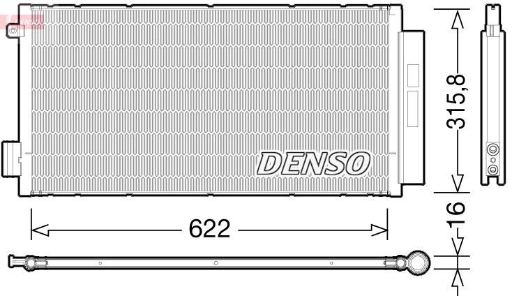 Fiat Egea 500L Klima Kondanser Radyatörü 0.9T 1.3D MTJ 1.4 1.6D MTJ 1.6... DENSO