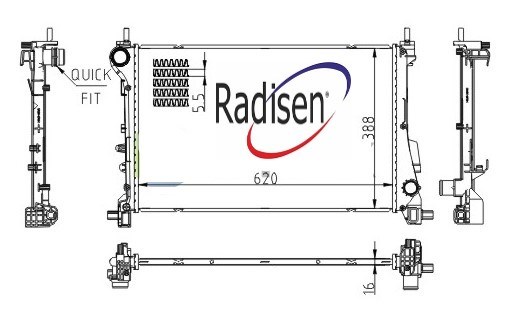 Fiat Egea Su Radyatörü RADISEN
