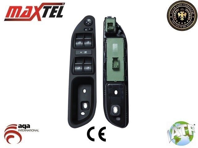 Fiat Egea Cam Kaldırma Anahtarı Sol 20 Pin Ayna Ayarlı Kasalı Yeşil Soket MAXTEL