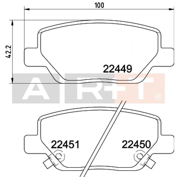 Fiat Egea 2016> Arka Balata ART-BALATA