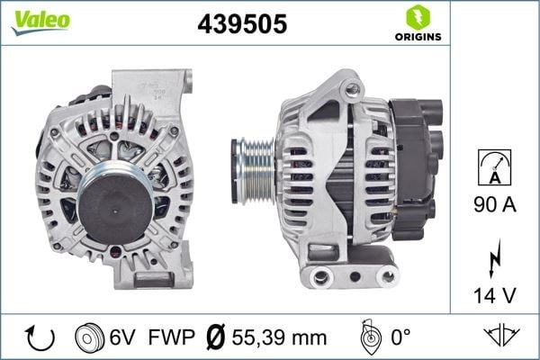 Fiat Egea 500 Doblo Punto Fiorino Linea Alfa Romeo Mito Opel Astra H Corsa C... VALEO