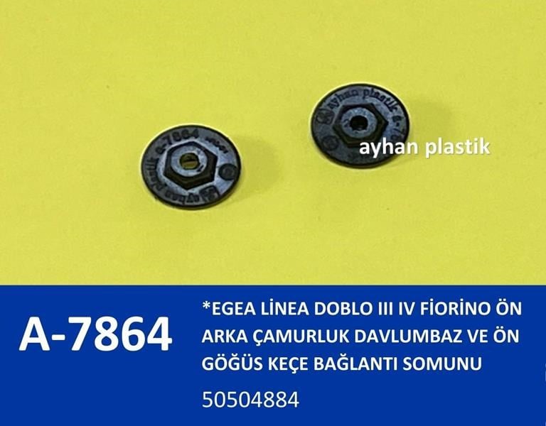 Fiat Egea Ön Arka Çamurluk Davlumbaz ve Ön Göğüs Keçe Bağlantı Somunu AYHAN