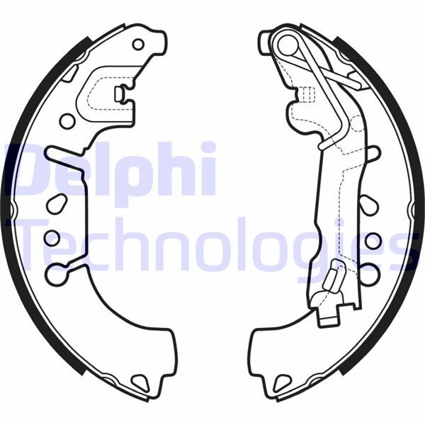 Fiat Egea Arka Pabuçlu Fren Balatası DELPHI