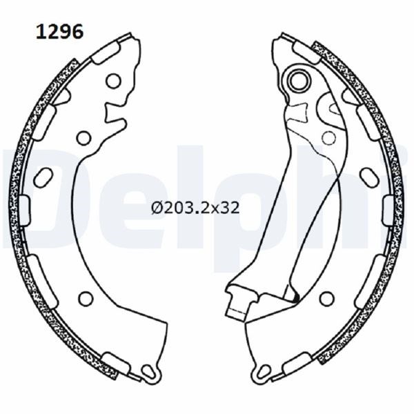 Hyundai Elantra Arka Fren Pabucu DELPHI
