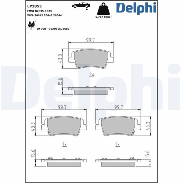 Hyundai Elantra Fren Balatası DELPHI