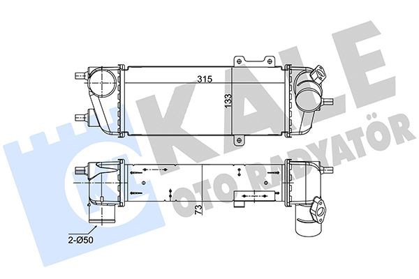 Hyundai Elantra İntercooler 1.6-2.0 CRDI KALE-RADYATOR