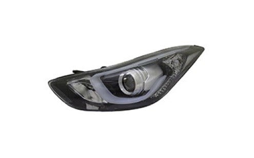 Hyundai Elantra Ön Far Elektrikli Motorlu Mercekli LED'li Sol TYC