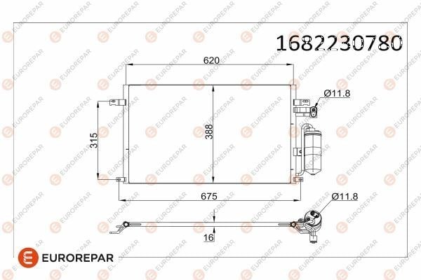 Chevrolet Epica Klima Radyatörü Kondenser EUROREPAR