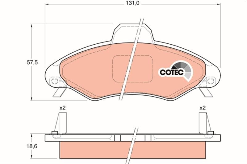 Ford Escort Orion Ön Fren Balatası Fişli TRW