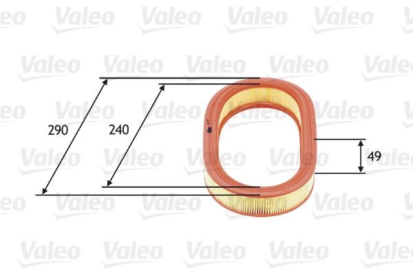 Ford Escort Hava Filtresi 1.3 CFI Yuvarlak VALEO