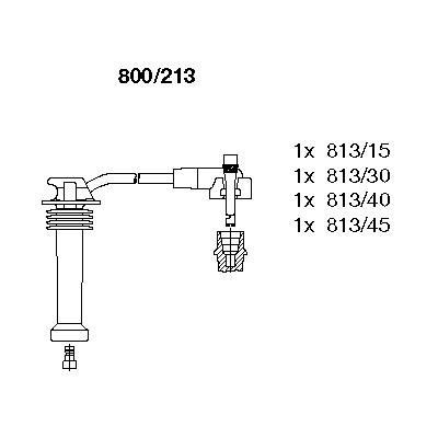Ford Escort Buji Kablosu Takımı BREMI