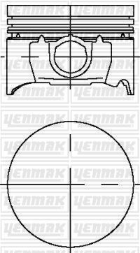Ford Escort Mondeo II ZH 1.8 16V ZETEC Piston Segman STD 80.60mm YENMAK