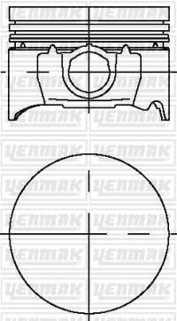 Ford Escort Mondeo II ZH 1.8 16V ZETEC Piston Segman 0.50 80.60mm YENMAK