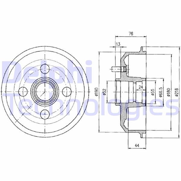 Ford Escort Fiesta III Fiesta IV Arka Kampana ABS'li DELPHI