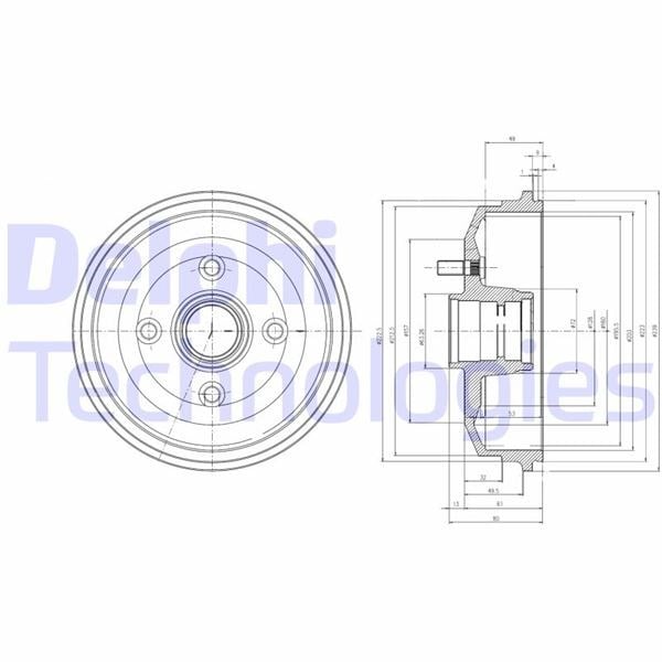 Ford Escort Fiesta Arka Kampana Dar Tip ABS'li DELPHI