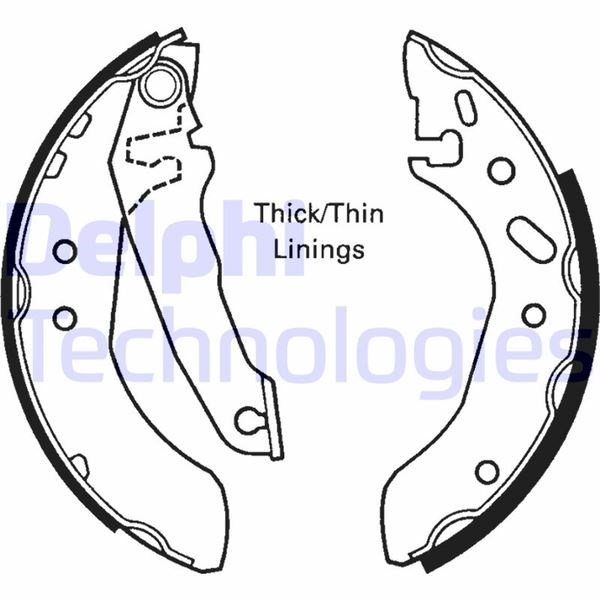 Ford Escort Orion Arka Fren Pabucu DELPHI