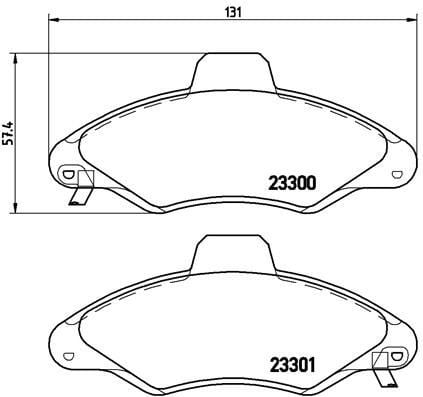 Ford Escort Orion Ön Fren Balatası Fişli BREMBO