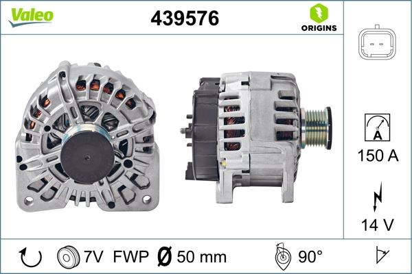 Renault Espace IV Laguna II Vel Satis Trafic II Alternatör VALEO