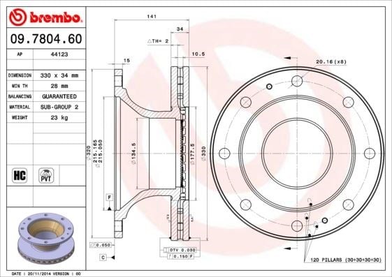 Iveco Eurocargo Fren Diski BREMBO