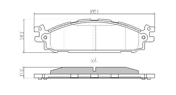 Ford Explorer Ön Disk Fren Balatası VALEO