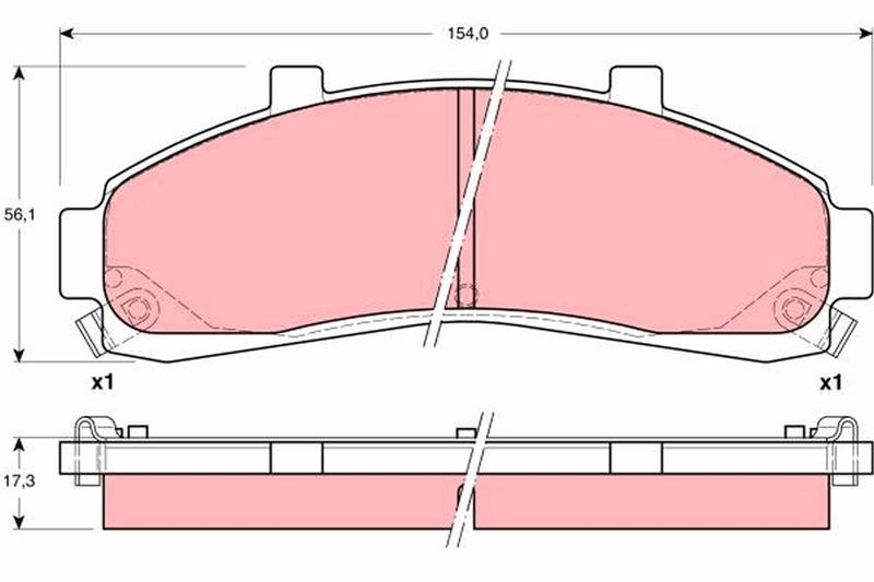 Ford Explorer Ön Fren Balatası TRW