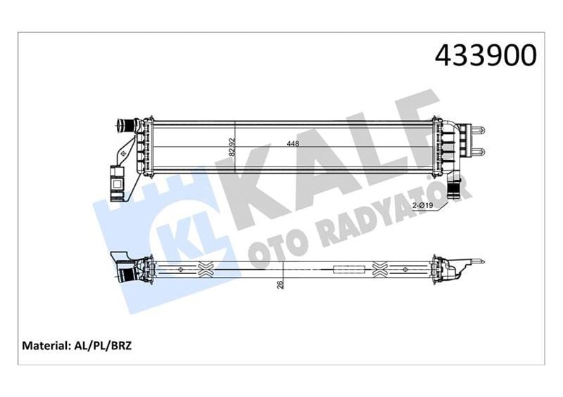 Renault Express Dacia Sandero 2 Logan MCV 2 Dokker Lodgy Duster 2 1.5dCi... KALE-RADYATOR