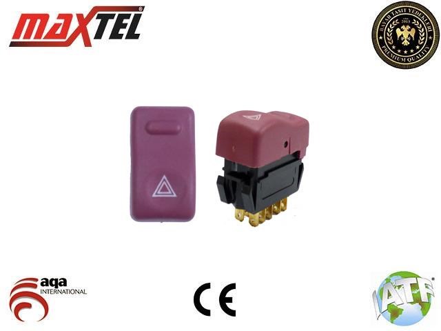 Renault Express Dörtlü Flaşer Anahtarı 9 Pin MAXTEL
