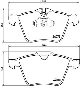 Jaguar F-Type XJ XK Ön Fren Balatası BREMBO