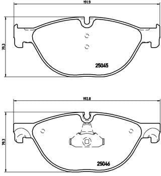 BMW F07 F10 F11 F06 F12 F13 F01 F02 F04 Ön Fren Balatası BREMBO