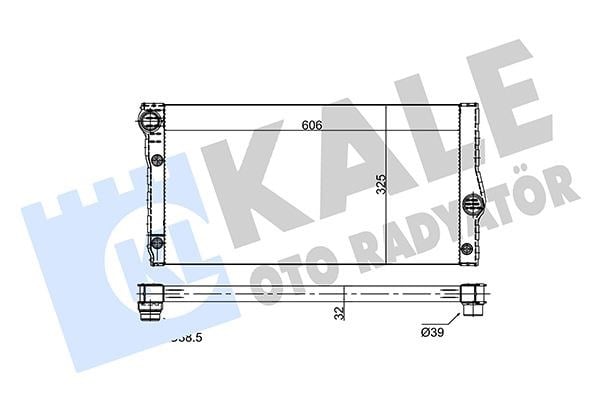 BMW F07 F10 F11 F18 F01 F02 F03 F04 Motor Su Radyatörü KALE-RADYATOR