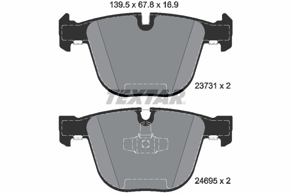 BMW F07 F01 F02 F03 F04 Arka Fren Balatası TEXTAR