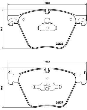 BMW F07 F01 F02 F03 F04 E70 F15 E71 E72 F16 Ön Fren Balatası BREMBO