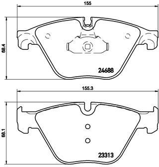 BMW F10 F11 F18 F06 F12 F13 Ön Fren Balatası BREMBO