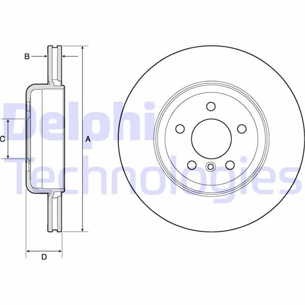 BMW F10 Arka Fren Diski DELPHI