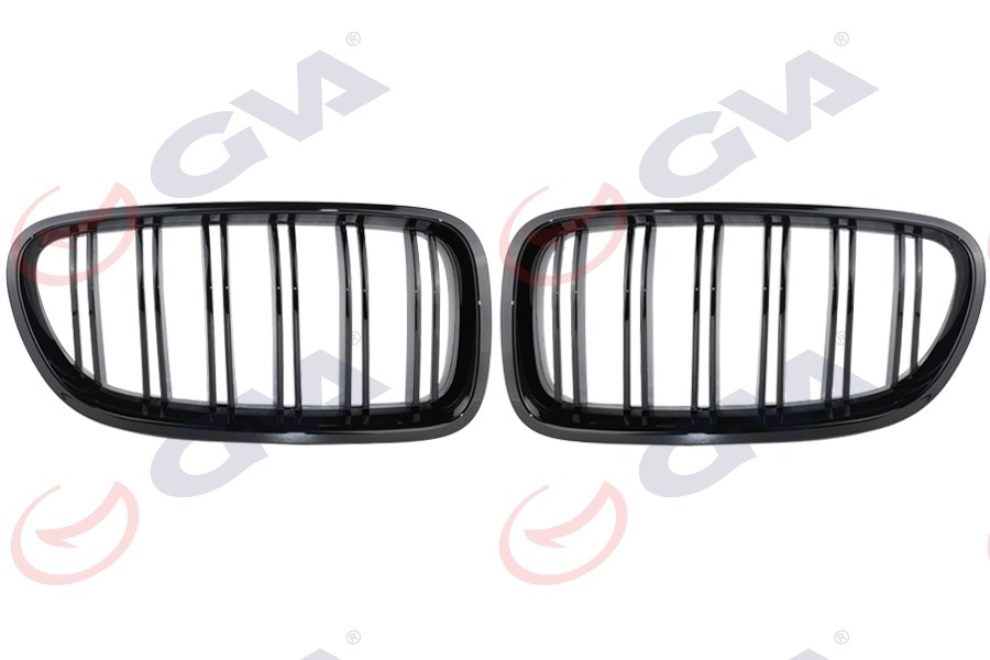 BMW F10 Ön Panjur Böbrek Set Parlak Siyah Çift Çıta GKL