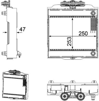 BMW F10 F01 F06 F07 F12 F13 Ek Su Radyatörü Sol MAHLE