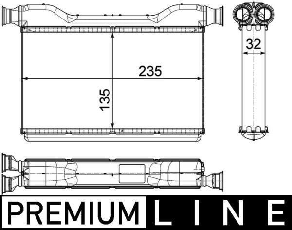 BMW F10 Kalorifer Radyatörü Premium Line MAHLE
