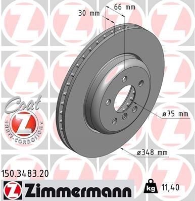 BMW F10 F11 F18 F06 F12 F13 Ön Fren Diski ZIMMERMANN