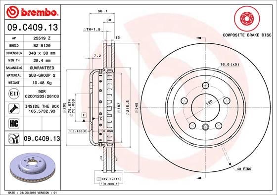 BMW F10 Ön Fren Diski BREMBO