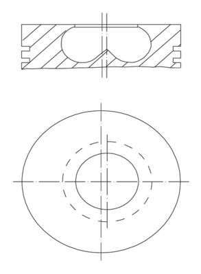 BMW B37 B47 Piston Segman 84.50mm MAHLE
