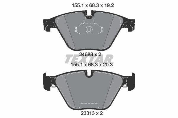 BMW F10 F11 F18 F06 F12 F13 Ön Fren Balatası TEXTAR