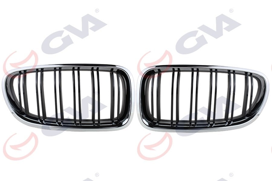 BMW F10 F11 F18 Ön Panjur Böbrek Set Parlak Siyah M5 GKL