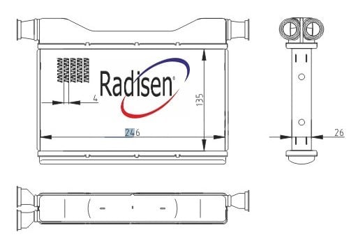 BMW F10 Kalorifer Radyatörü RADISEN