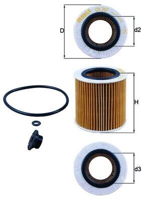 BMW N20 F10-F20-F30-F22-F32-F34-F36-E84-E89 Yağ Filtresi MAHLE